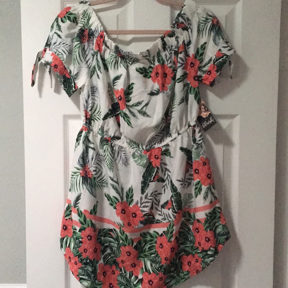 Hint of Blush ~ Off the shoulder ~Summer Dress